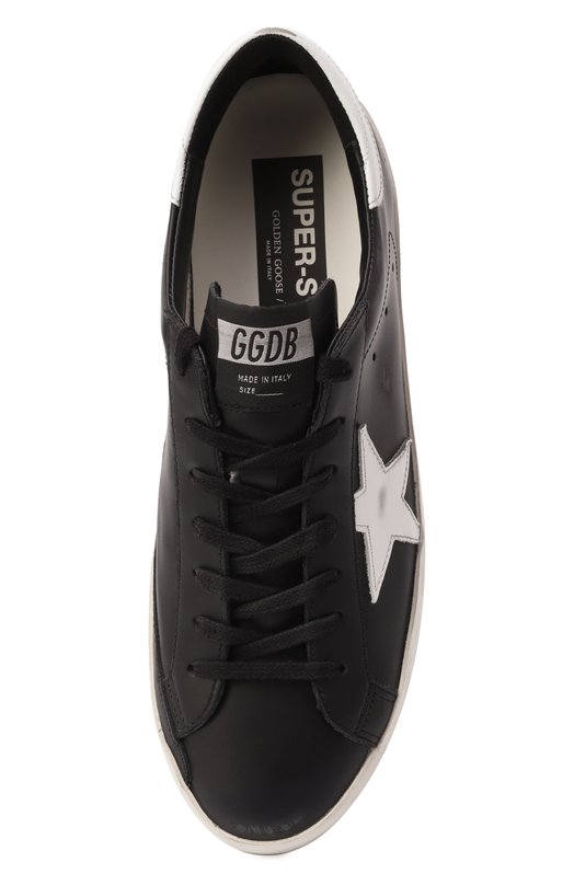 Кожаные кеды Superstar Golden Goose Deluxe Brand GMF00101.F000321 Чёрный  GMF00101.F000321 Фото 6