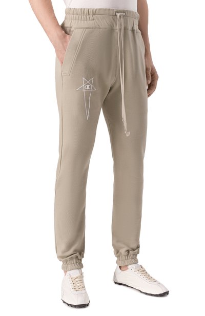 Хлопковые джоггеры rick owens x champion RICK OWENS, арт. CM01E1685/CHFE, фото 3