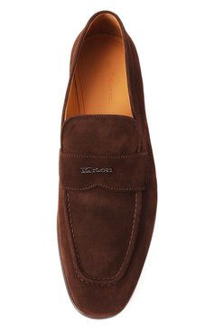 Мужские замшевые лоферы KITON коричневого цвета, арт. USSA271N0119603 | Фото 6 (Материал сплава: Проставлено; Материал внешний: Натуральная кожа, Замша; Нос: Не проставлено; Материал внутренний: Натуральная кожа; Стили: Классический)