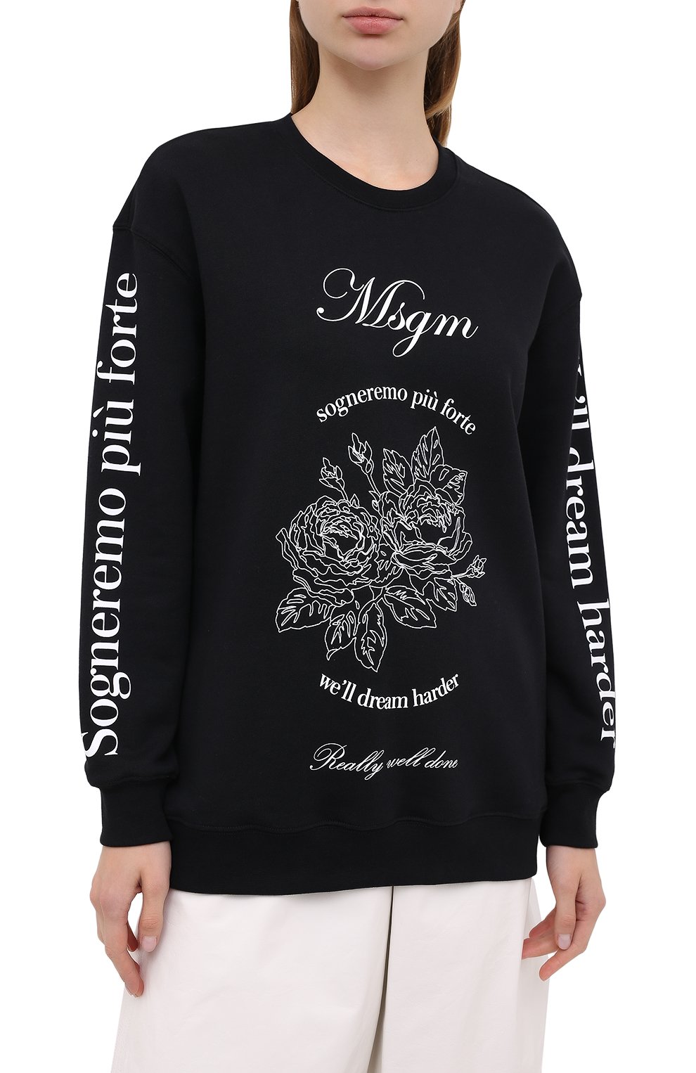 Хлопковый свитшот MSGM, арт. 2941MDM99 207799, фото 3