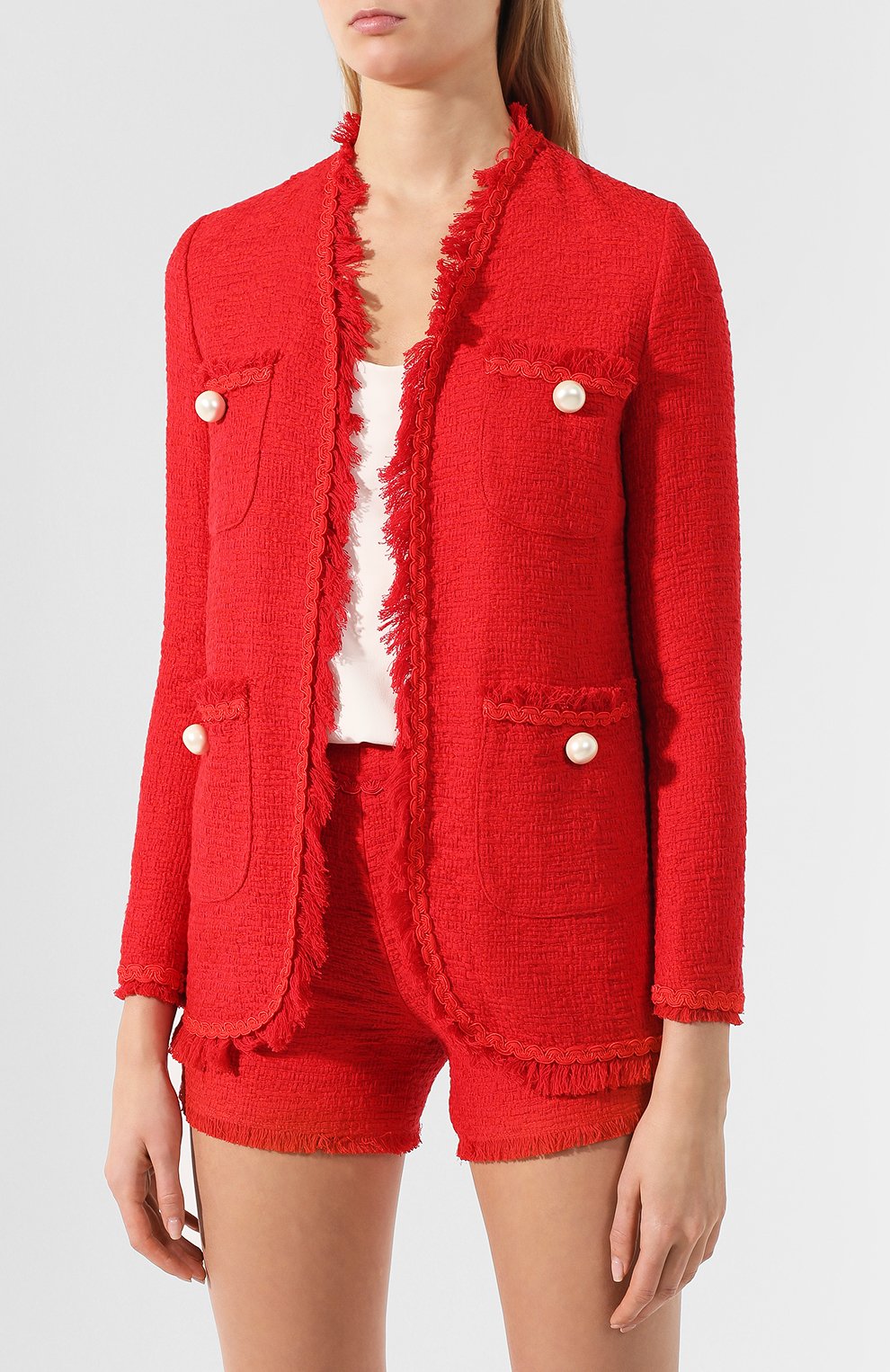 Твидовый жакет ERMANNO ERMANNO SCERVINO, арт. 44 T CP07 STU, фото 3