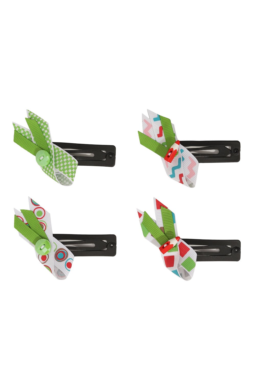 Комплект из четырех заколок YULA разноцветного цвета по цене 2590 руб., арт. YU-ZR28, фото 1 Комплект из четырех заколок YULA, арт. YU-ZR28, фото 1