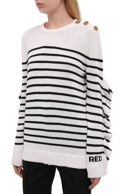 Пуловер REDVALENTINO Чёрный, белый, фото 3