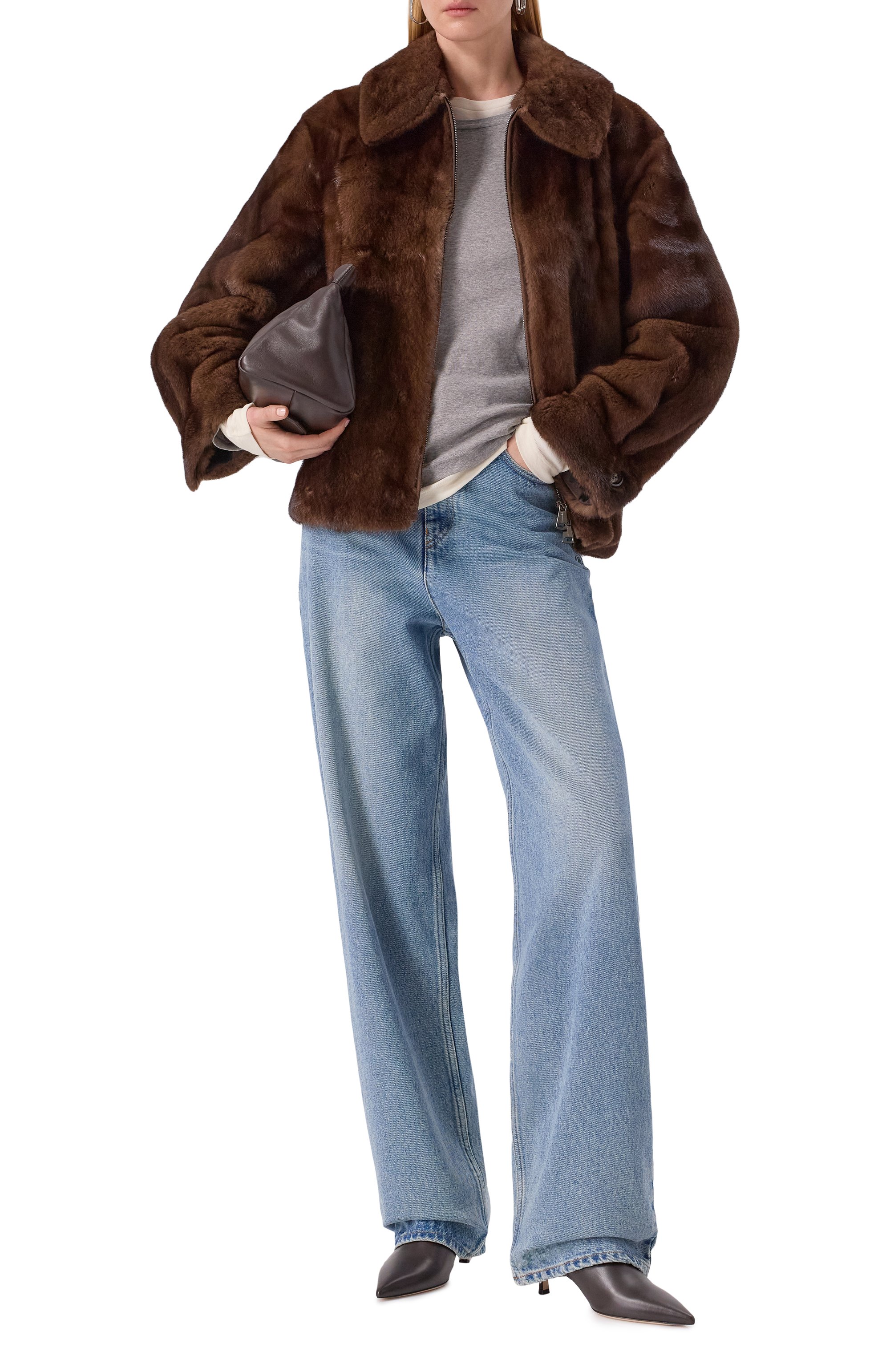 Шуба из норки MANZONI24, арт. 25M1595-VF, фото 2