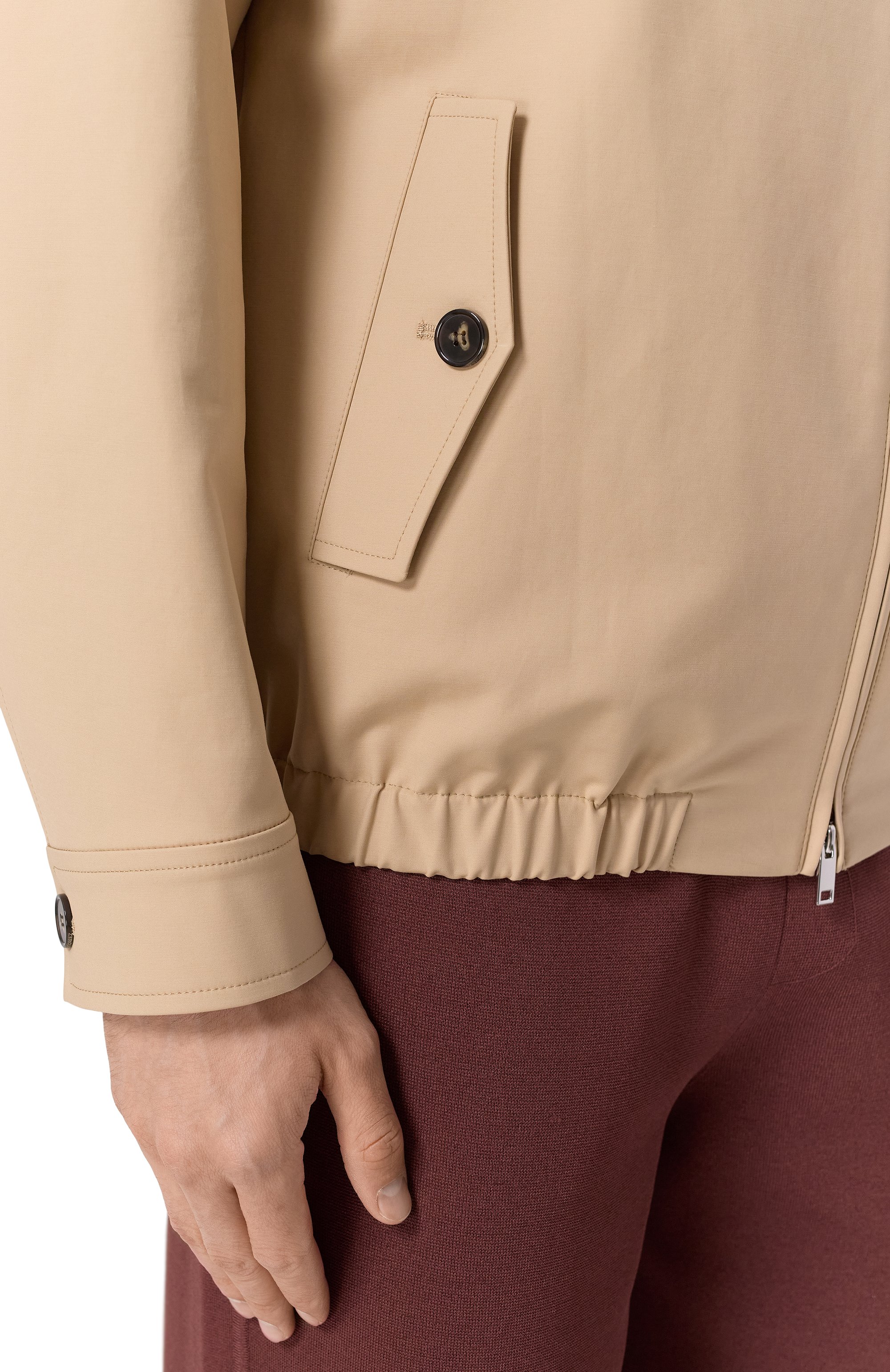 Хлопковый бомбер 12 STOREEZ бежевого цвета по цене 39000 руб., арт. 129770, фото 5 Хлопковый бомбер 12 STOREEZ, арт. 129770, фото 5