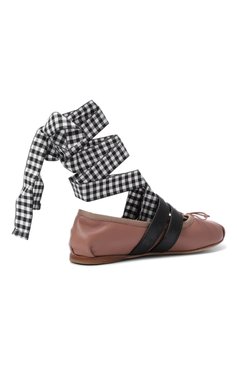 Кожаные балетки MIU MIU, арт. 5F466A-3H56-F0N52, фото 3