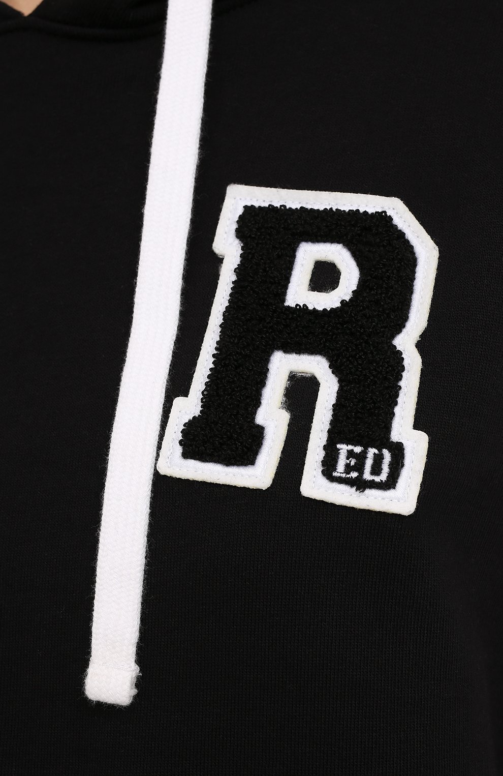 Хлопковое худи REDVALENTINO черно-белого цвета по цене 48400 руб., арт. XR3MF08Y/6DY, фото 5 Хлопковое худи REDVALENTINO, арт. XR3MF08Y/6DY, фото 5