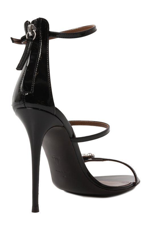 Лакированные босоножки Giuseppe Zanotti Design E500012 Чёрный  E500012 Фото 5