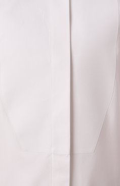 Женская хлопковая рубашка JIL SANDER белого цвета, арт. J01DL0145-J45002 | Фото 6 (Длина (для топов): Удлиненные; Драгоценные камни: Проставлено; Материал сплава: Проставлено; Рукава: Длинные; Женское Кросс-КТ: Рубашка-одежда; Стили: Минимализм; Принт: Без принта; Материал внешний: Хлопок)