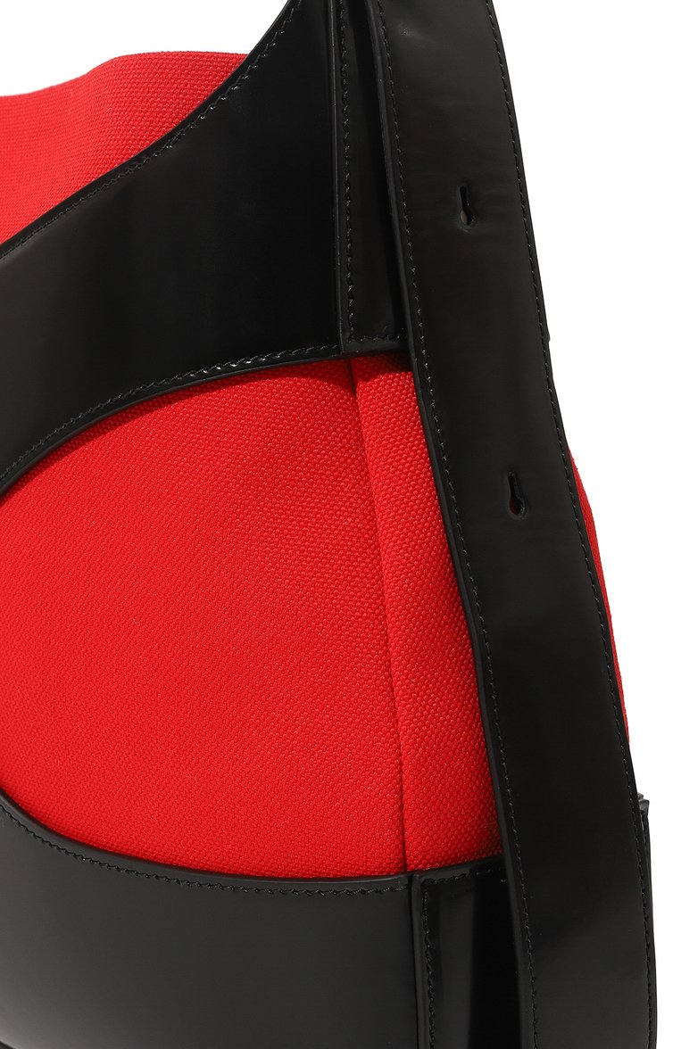Женская сумка cut out FERRAGAMO красного цвета, арт. 213942/762299 | Фото 3 (Драгоценные камни: Проставлено; Материал сплава: Проставлено; Размер: medium; Материал: Натуральная кожа; Сумки-технические: Сумки top-handle)