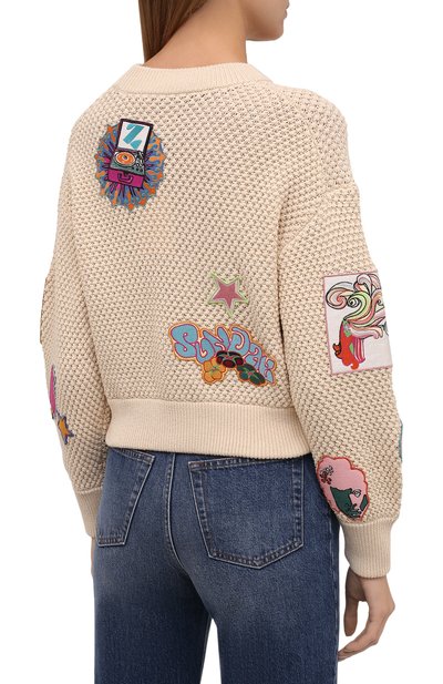 Хлопковый свитер ZIMMERMANN, арт. 1993TC0N, фото 4