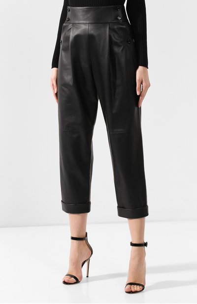 Кожаные брюки RALPH LAUREN, арт. 290748306, фото 3