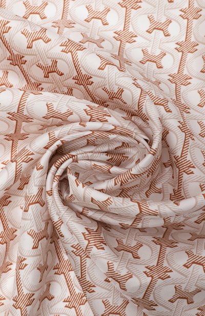 Шелковый платок COCCINELLE бежевого цвета по цене 15950 руб., арт. E7SKY380101, фото 3 Шелковый платок COCCINELLE, арт. E7SKY380101, фото 3