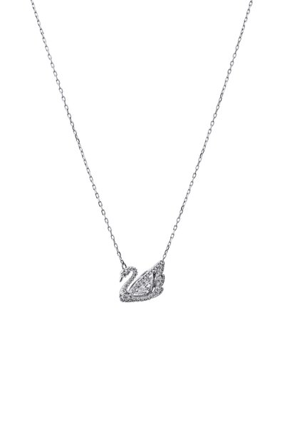 Кулон на цепочке swan SWAROVSKI серебряного цвета по цене 24500 руб., арт. 5514421, фото 3 Кулон на цепочке swan SWAROVSKI, арт. 5514421, фото 3