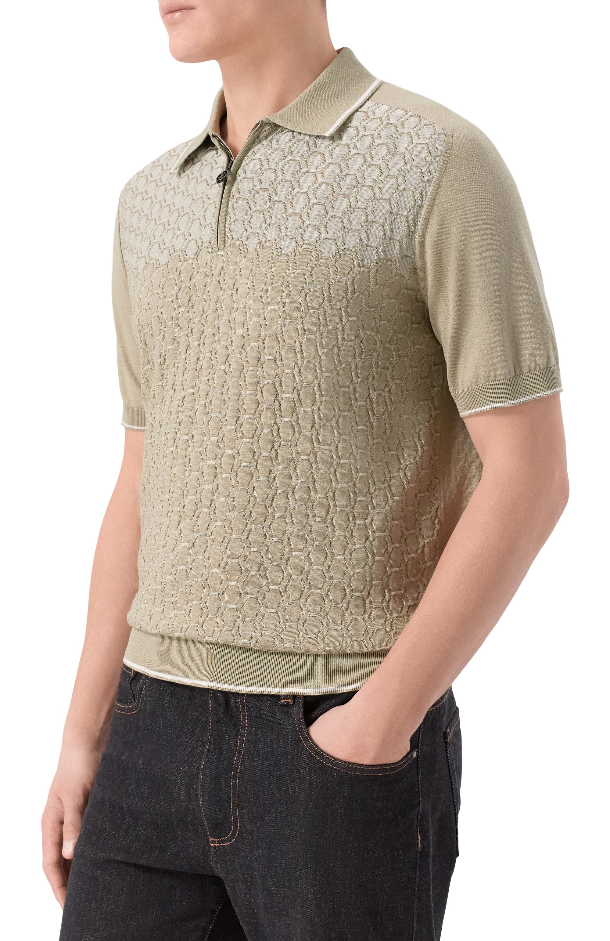 Поло из шелка и хлопка STEFANO RICCI, арт. K818109P31/F26175, фото 3