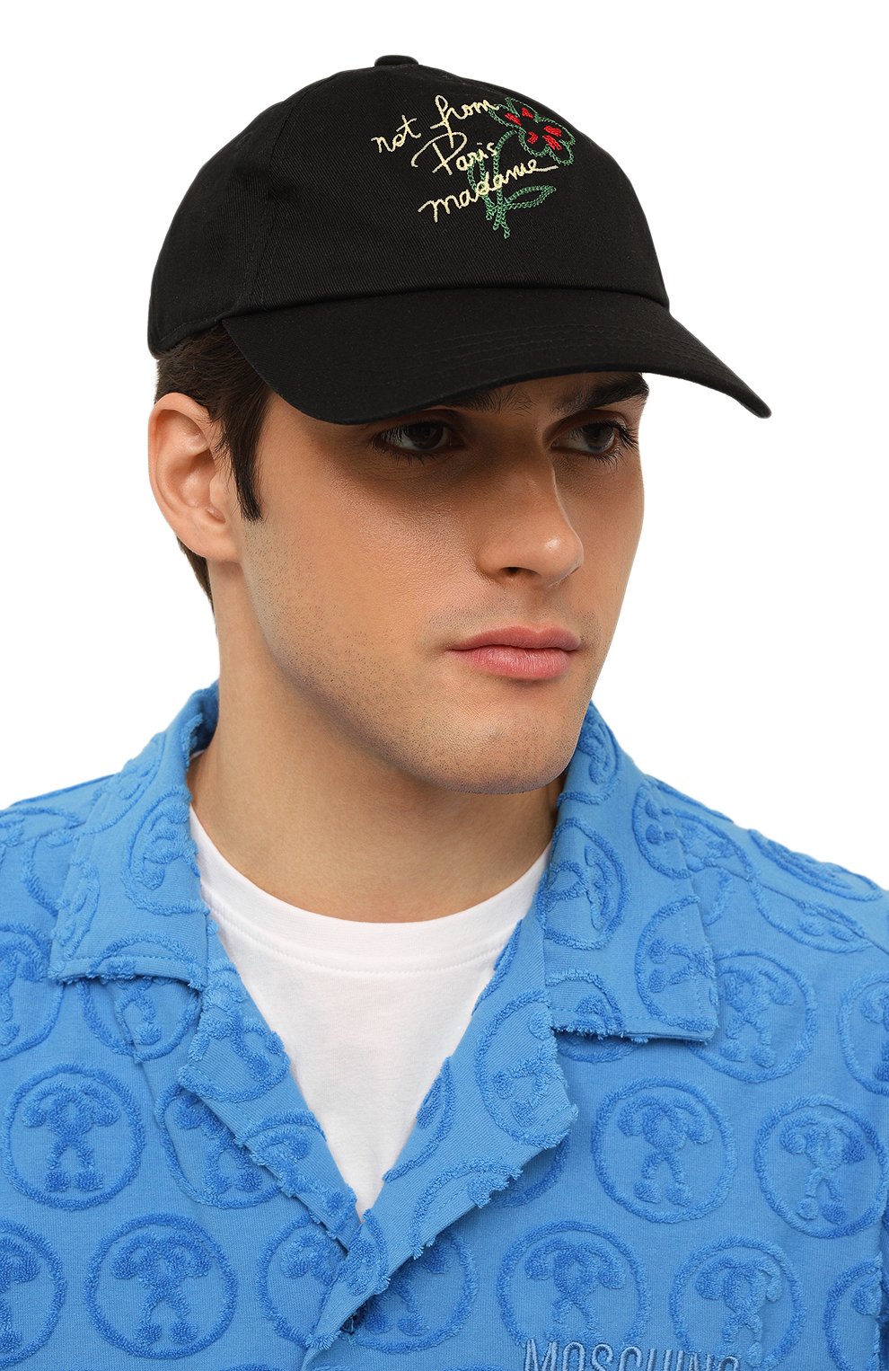Хлопковая бейсболка DROLE DE MONSIEUR, арт. D-CP141-C0138-BL, фото 2