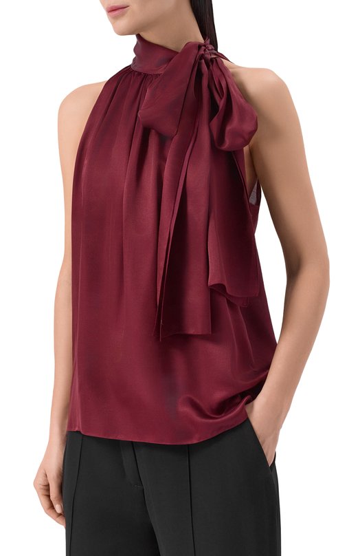 Атласный топ Leffers 8.52.106.16.13. Бордовый  8.52.106.16.13. Фото 3