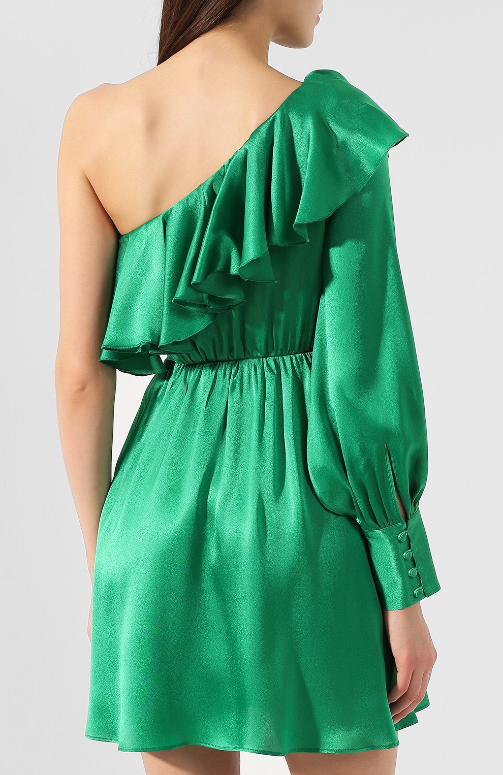 Атласное платье MSGM, арт. 2743MDA04 195704, фото 4