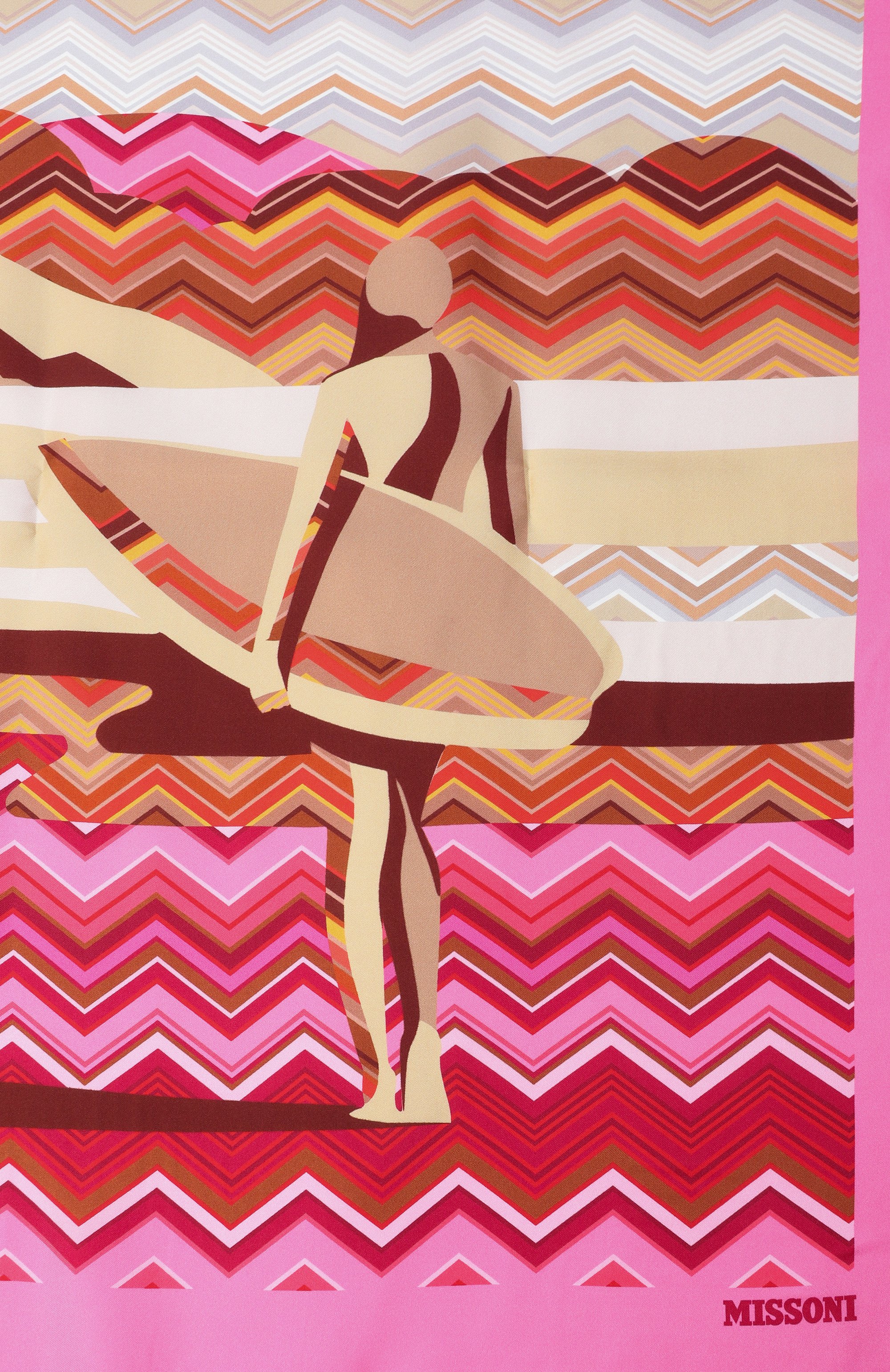 Шелковый платок MISSONI, арт. F041TWDA042, фото 4