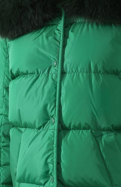 Стеганый пуховик с меховым воротником MONCLER, арт. D2-093-46931-25-54155, фото 5