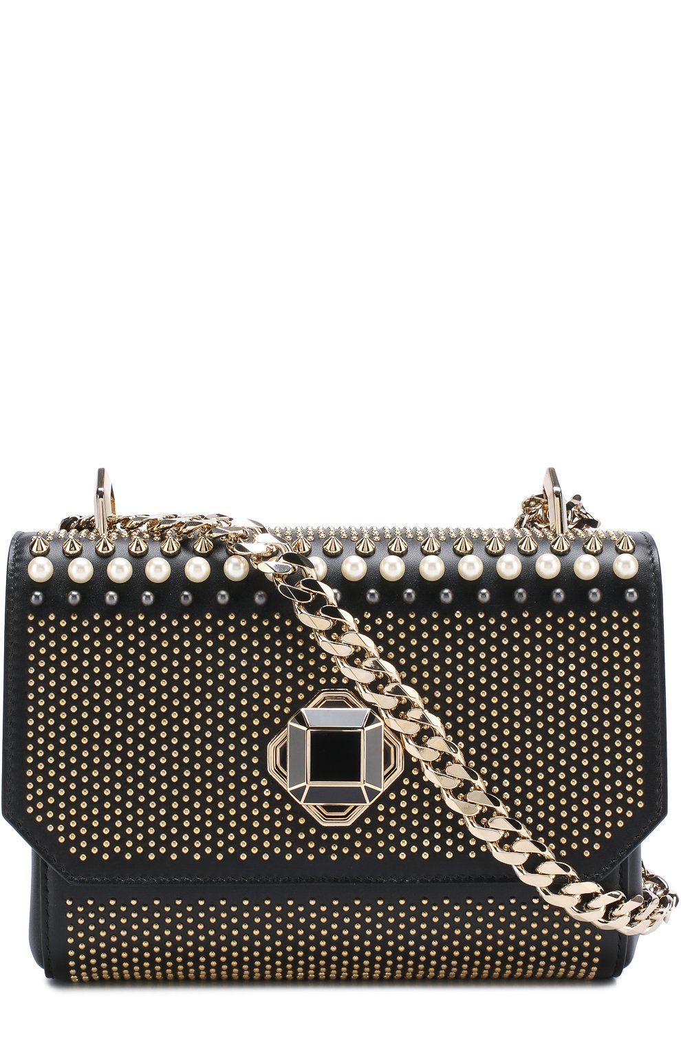 Сумка из кожи с металлической отделкой ELIE SAAB, арт. 93319, фото 6