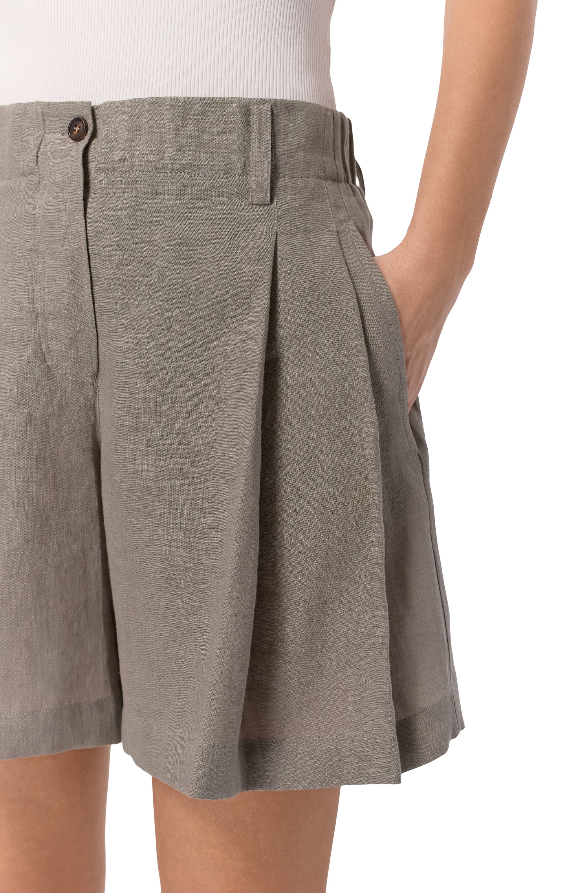 Льняные шорты BRUNELLO CUCINELLI, арт. MA698DV499, фото 5