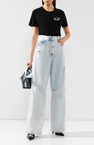 Хлопковая футболка OFF-WHITE, арт. 0WAA049F19B070661001, фото 2