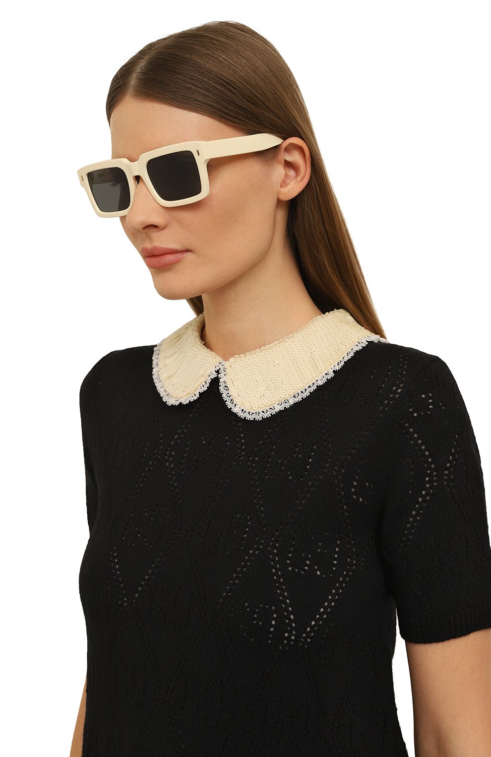 Солнцезащитные очки GAST кремового цвета по цене 19600 руб., арт. L00T EGGSHELL, фото 2 Солнцезащитные очки GAST, арт. L00T EGGSHELL, фото 2