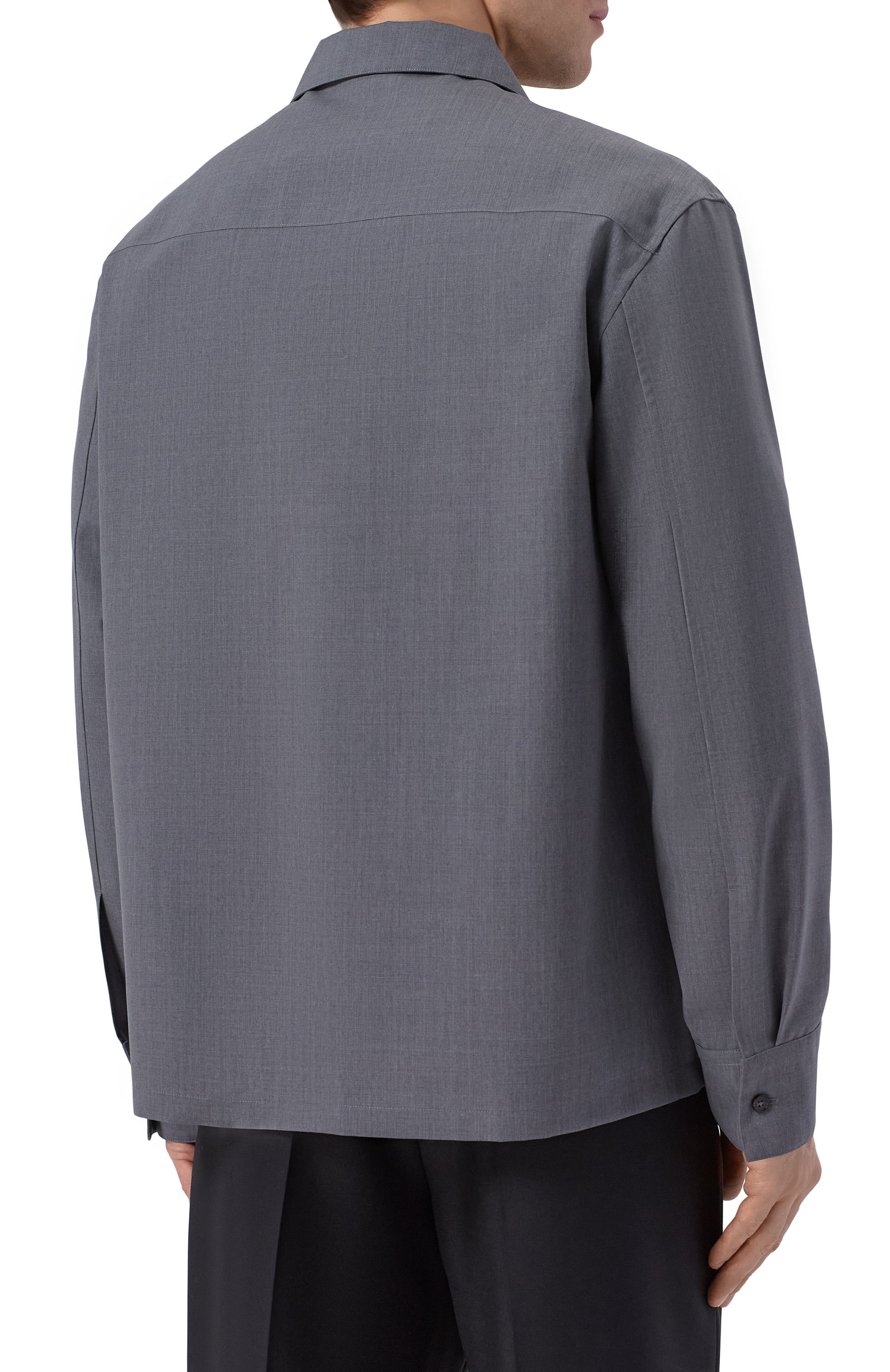 Шерстяная куртка-рубашка JIL SANDER, арт. J22DL0368-J40249, фото 4