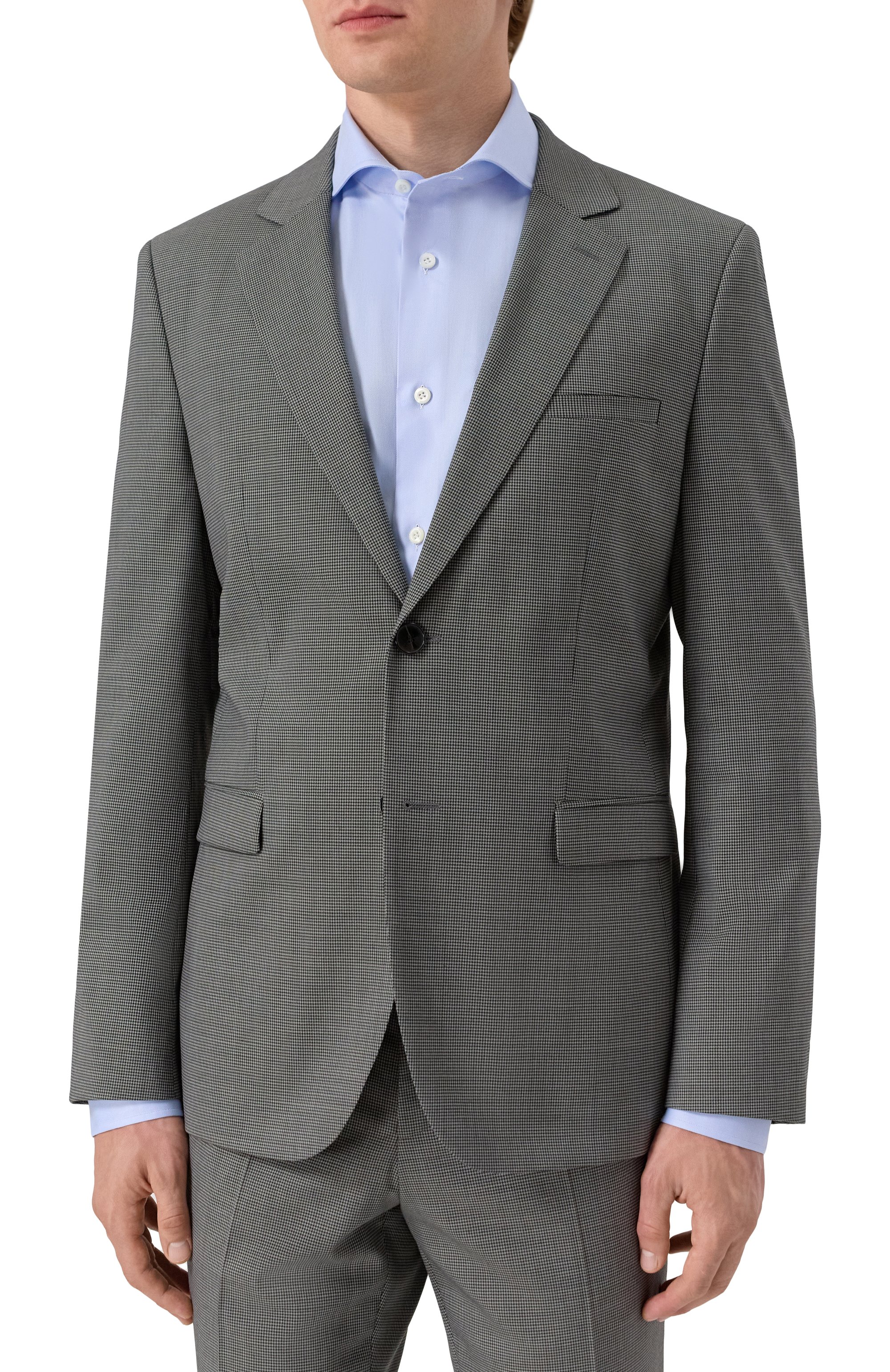 Костюм HUGO серого цвета по цене 69950 руб., арт. 50544684, фото 4 Костюм HUGO, арт. 50544684, фото 4