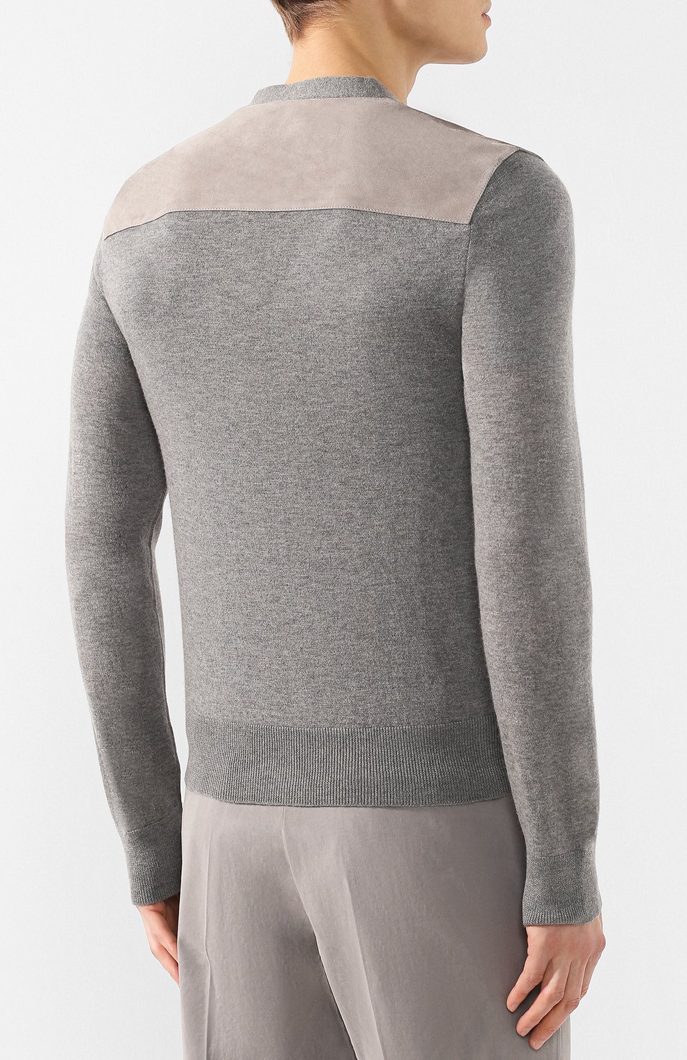 Кашемировый кардиган с кожаной отделкой RALPH LAUREN, арт. 790730588, фото 4