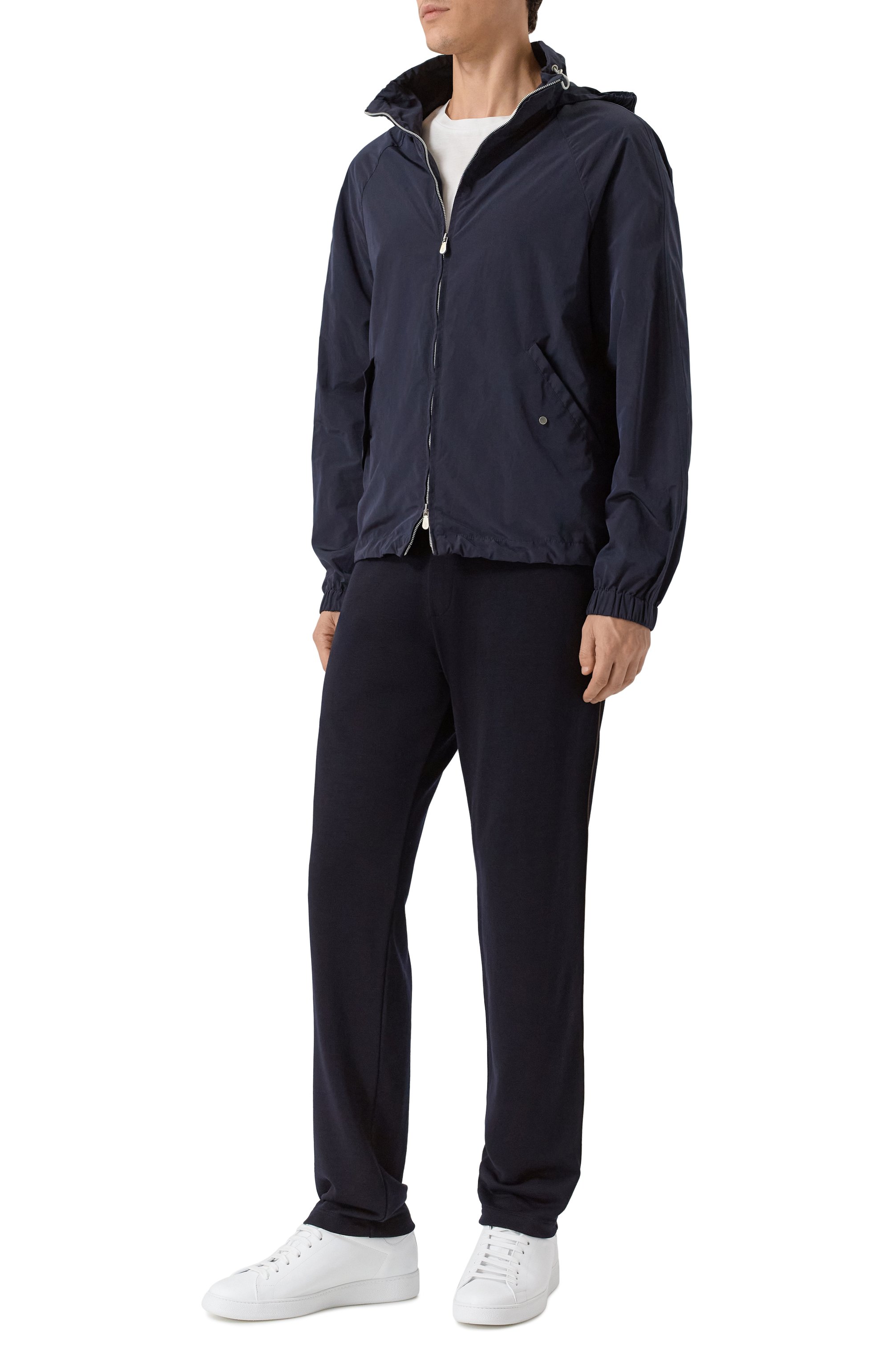 Шерстяные брюки CANALI темно-синего цвета по цене 122500 руб., арт. T0913/MJ02339, фото 2 Шерстяные брюки CANALI, арт. T0913/MJ02339, фото 2