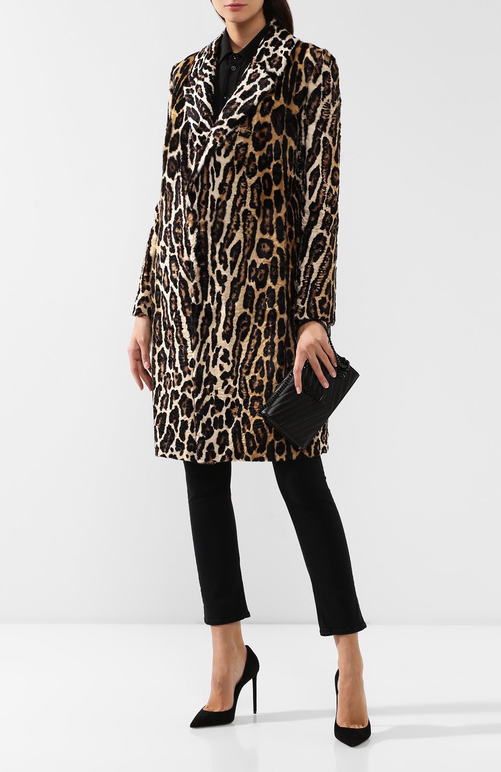 Шуба с принтом SAINT LAURENT, арт. 587265/Y7PI2, фото 2