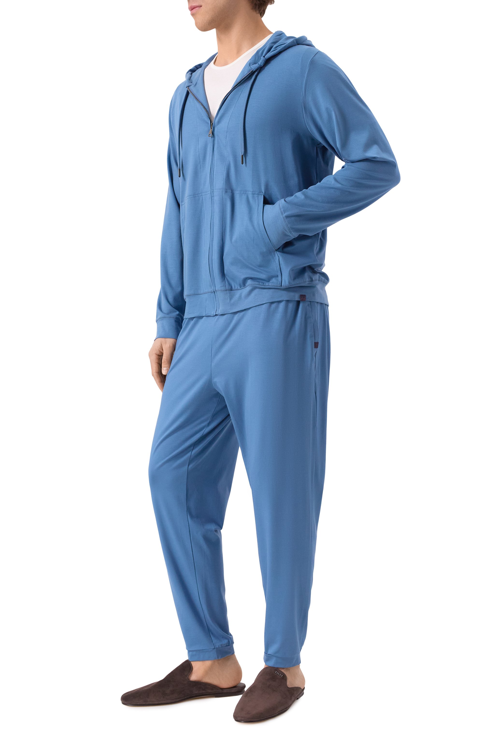 Замшевые домашние туфли ZILLI, арт. H0171AM1100VSLI01, фото 2