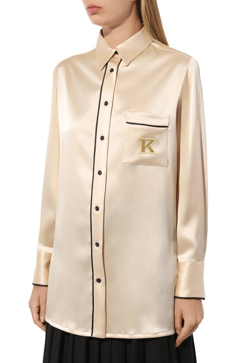 Атласная блузка KITON, арт. D52446K04S46, фото 1
