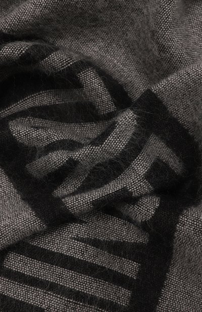 Шарф из шерсти и вискозы MOSCHINO черного цвета по цене 9360 руб., арт. 30770/M3185, фото 4 Шарф из шерсти и вискозы MOSCHINO, арт. 30770/M3185, фото 4