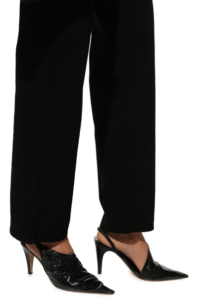 Кожаные туфли bv point BOTTEGA VENETA черного цвета по цене 76950 руб., арт. 630183/VBP10, фото 3 Кожаные туфли bv point BOTTEGA VENETA, арт. 630183/VBP10, фото 3