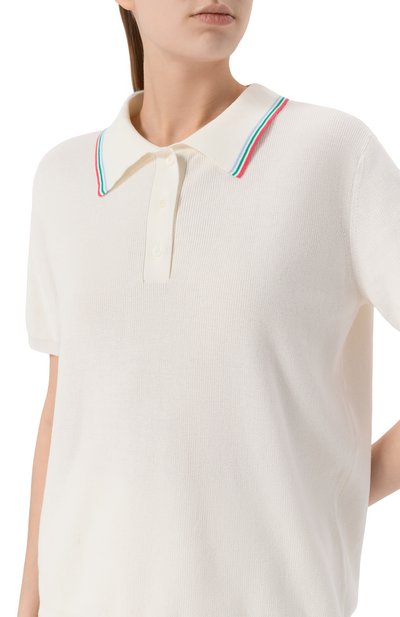 Хлопковое поло ADDICTED белого цвета по цене 22200 руб., арт. TC2502.686-696, фото 5 Хлопковое поло ADDICTED, арт. TC2502.686-696, фото 5