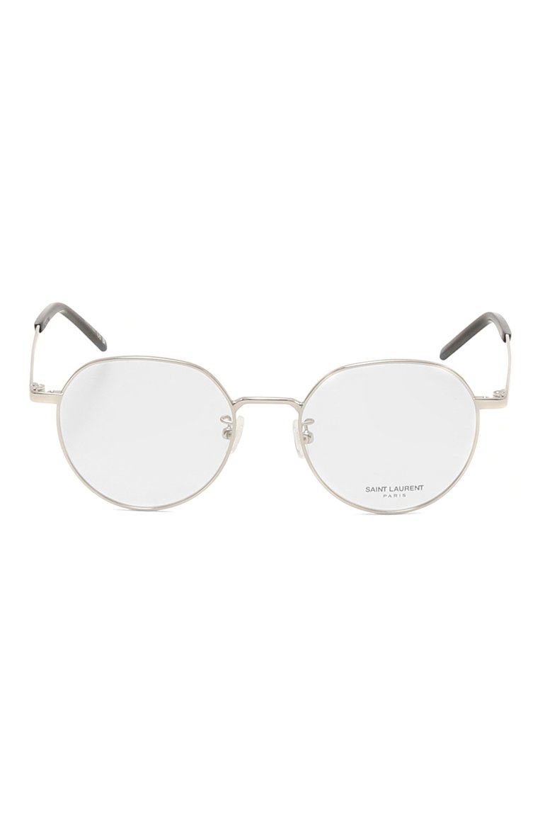 Женские оправа SAINT LAURENT серебряного цвета, арт. SL 647/F 002 | Фото 4 (Региональные ограничения белый список (Axapta Mercury): Не проставлено; Нос: Не проставлено; Тип очков: Оправа; Кросс-КТ: Оправы-унисекс; Материал: Металл; Очки форма: Круглые; Оптика Гендер: оптика-унисекс)