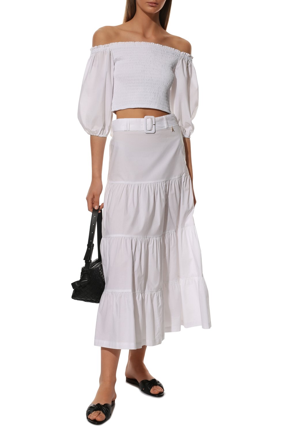 Хлопковая юбка PATRIZIA PEPE, арт. 2G0858_A9B9, фото 2