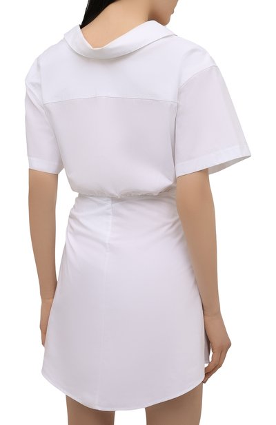 Хлопковое платье ALEXANDERWANG.T белого цвета по цене 54850 руб., арт. 4WC2216126, фото 4 Хлопковое платье ALEXANDERWANG.T, арт. 4WC2216126, фото 4