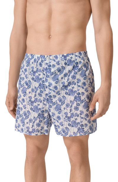 Хлопковые боксеры ZIMMERLI синего цвета по цене 14100 руб., арт. 75101, фото 2 Хлопковые боксеры ZIMMERLI, арт. 75101, фото 2