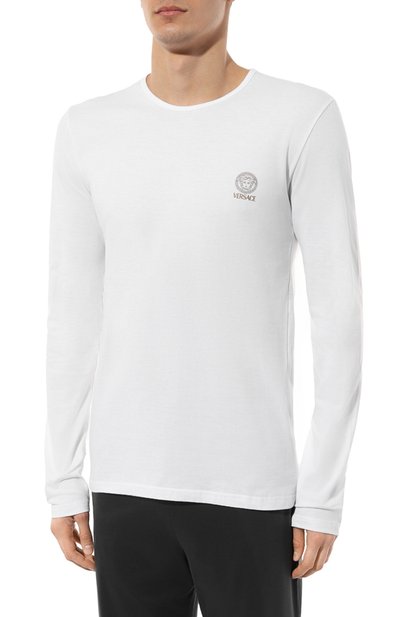 Хлопковый лонгслив VERSACE, арт. AUU01007/1A10011, фото 3