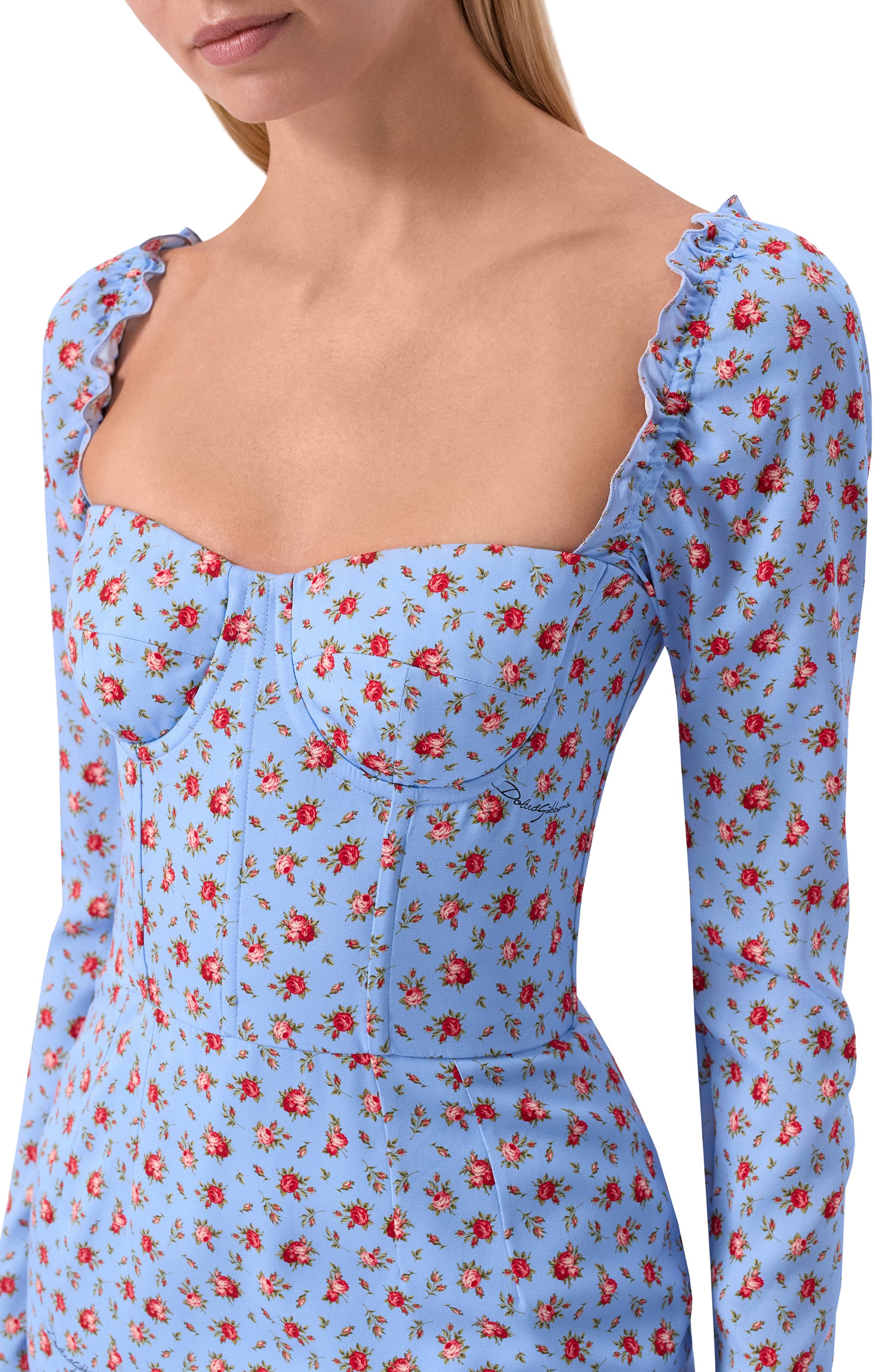 Шелковое платье DOLCE & GABBANA, арт. F60HVT/FSA79, фото 4