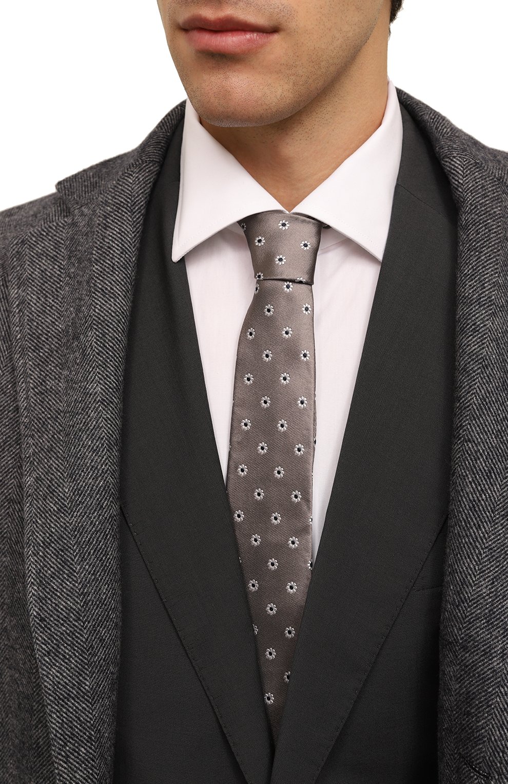 Шелковый галстук LUIGI BORRELLI, арт. CR456039, фото 2