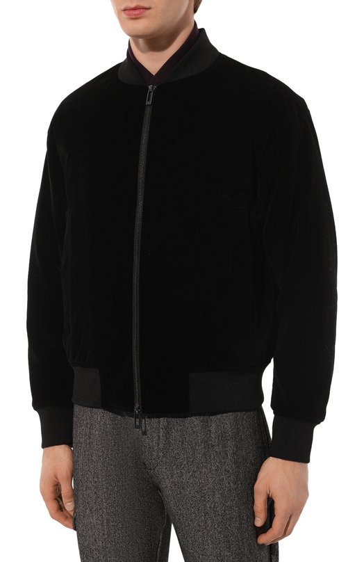Утепленный бомбер Emporio Armani 6D1BF3/1NUXZ Чёрный  6D1BF3/1NUXZ Фото 3