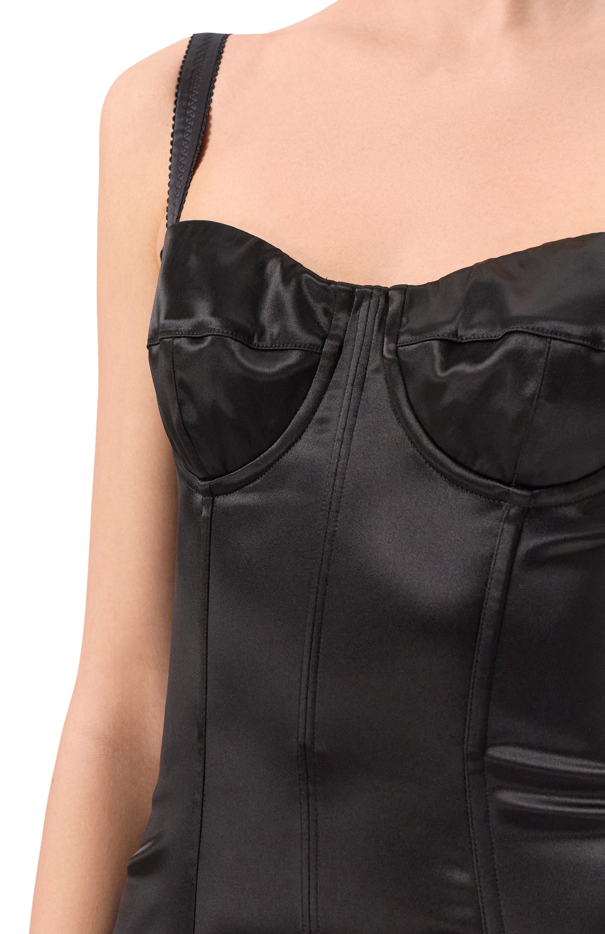 Атласное платье DOLCE & GABBANA, арт. F6DIHT/FURAD, фото 5