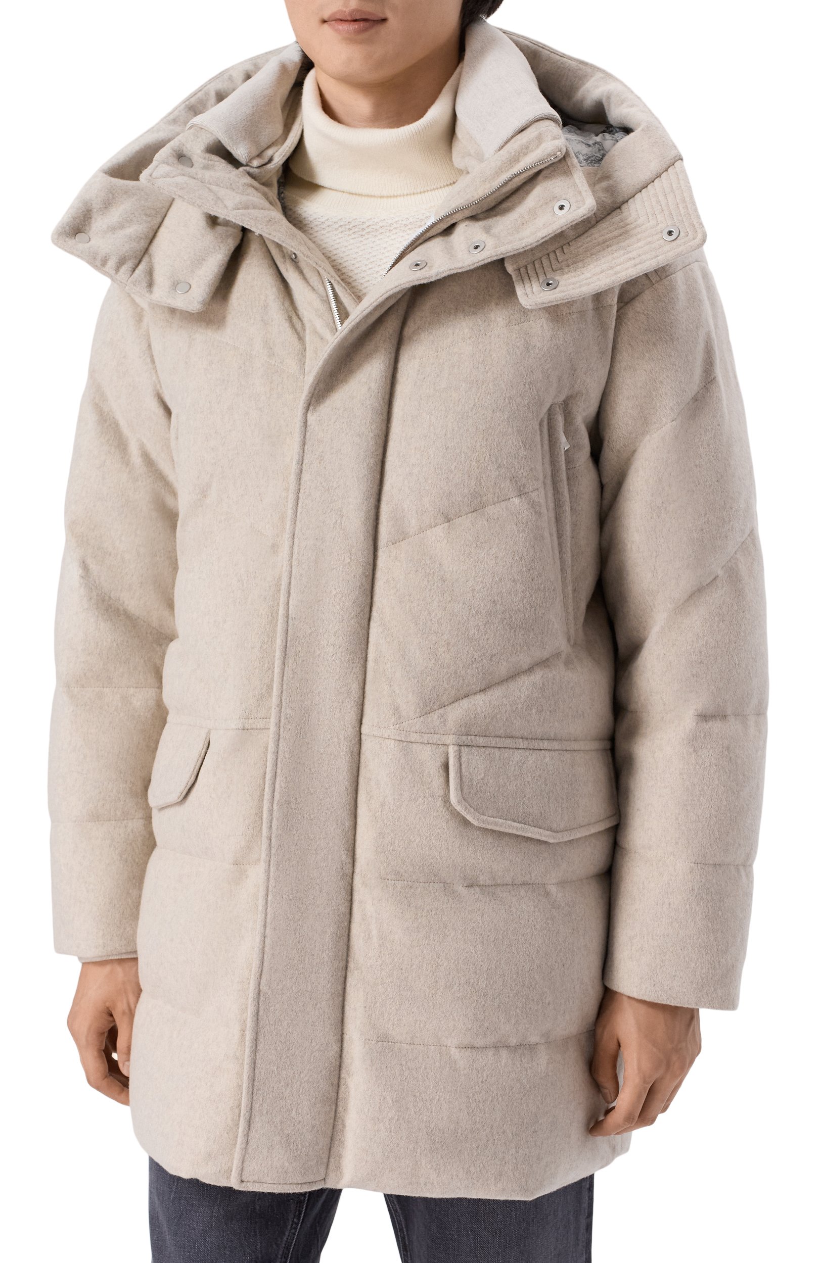Пуховик из кашемира и шерсти KITON, арт. UGK211BK0271L, фото 3