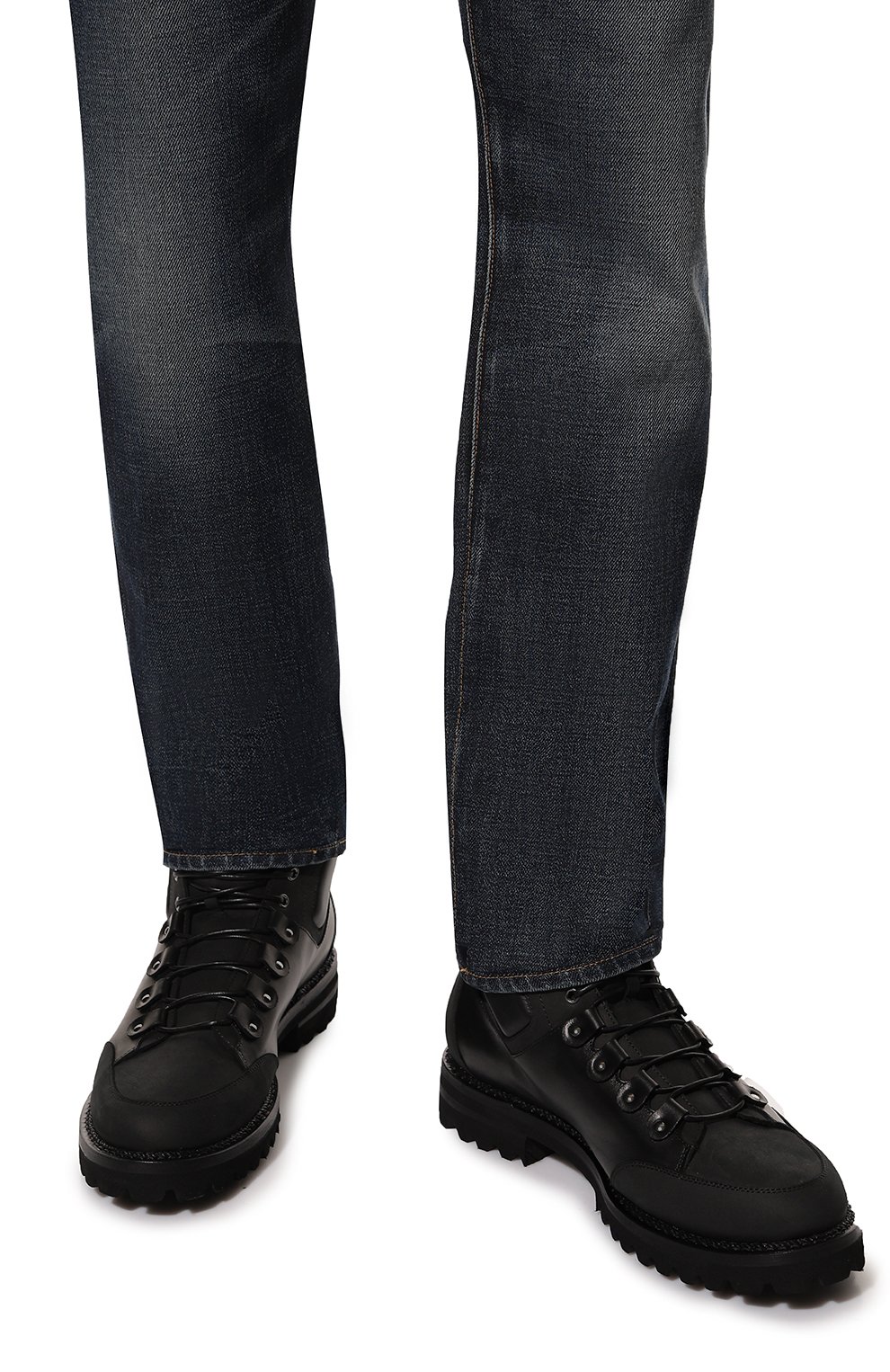 Кожаные ботинки W.GIBBS черного цвета по цене 59950 руб., арт. 0260005/2861, фото 3 Кожаные ботинки W.GIBBS, арт. 0260005/2861, фото 3