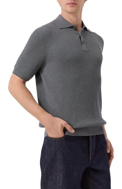 Хлопковое поло BRUNELLO CUCINELLI, арт. M29400005, фото 3